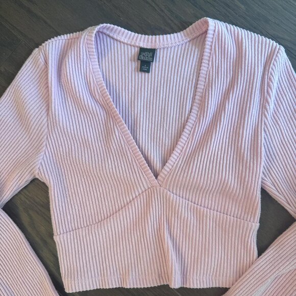 Wild Fable Women's Pink Crop-top - Picture 2 of 3